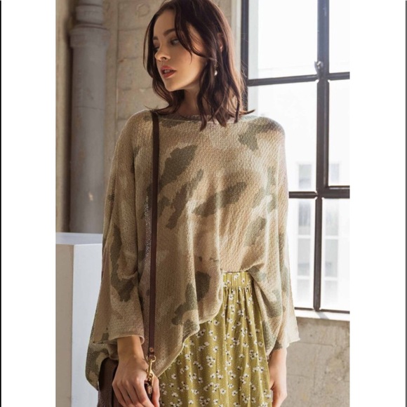 POL Camo Print Lightweight Sweater - Picture 9 of 16